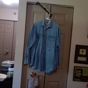 Tommy Hilfiger button down denim shirt. Size M